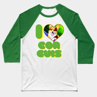 Cute Corgi Baseball T-Shirt